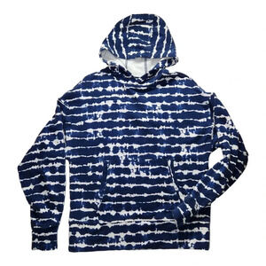 Athleta Hoodie Pullover Tie Dye Navy Blue Women's Size S